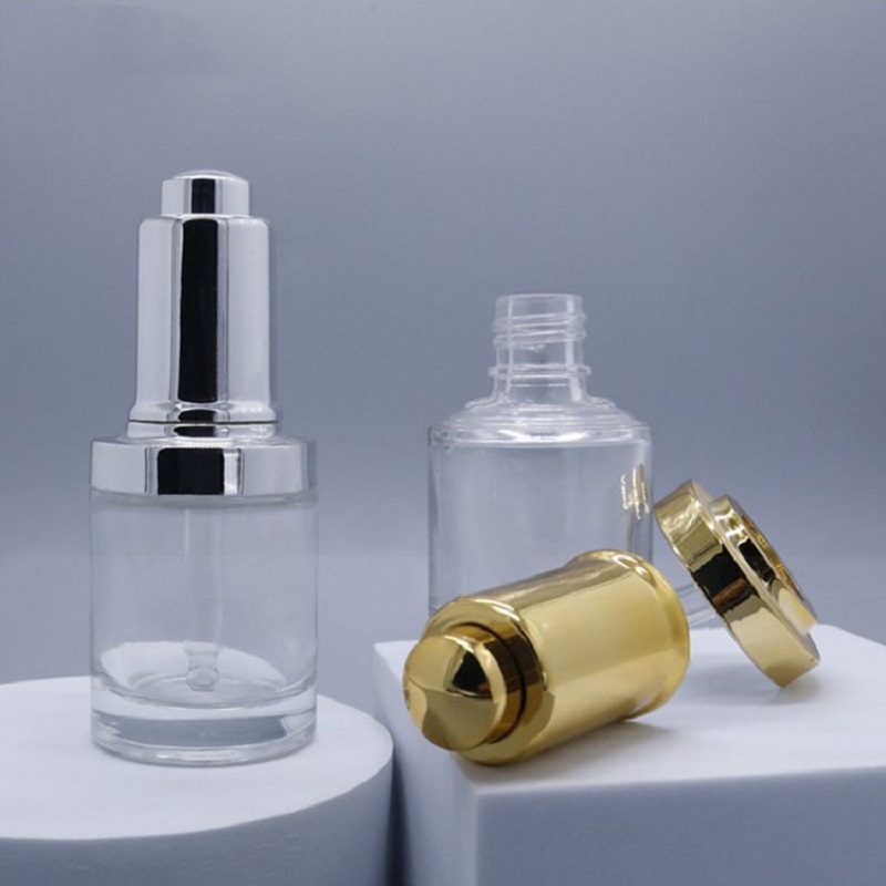 30ML clear glass bottle silver - Gel Refill Pack recension och pris
