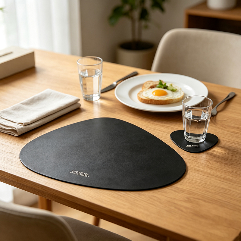 2/4/8/12pcs Teardrop Leather P - Leather Desk Pad recension och pris