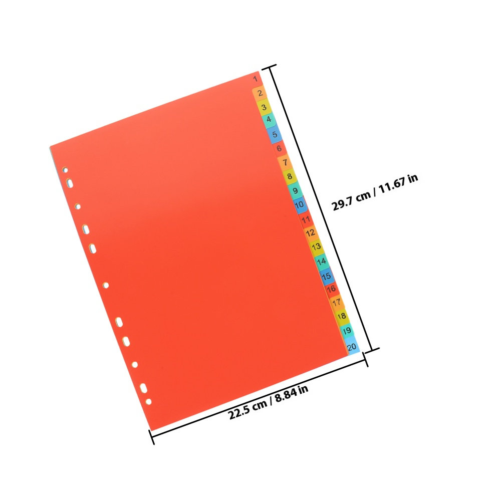 2 sets File Organizer Document - Tab Divider A4 recension och pris