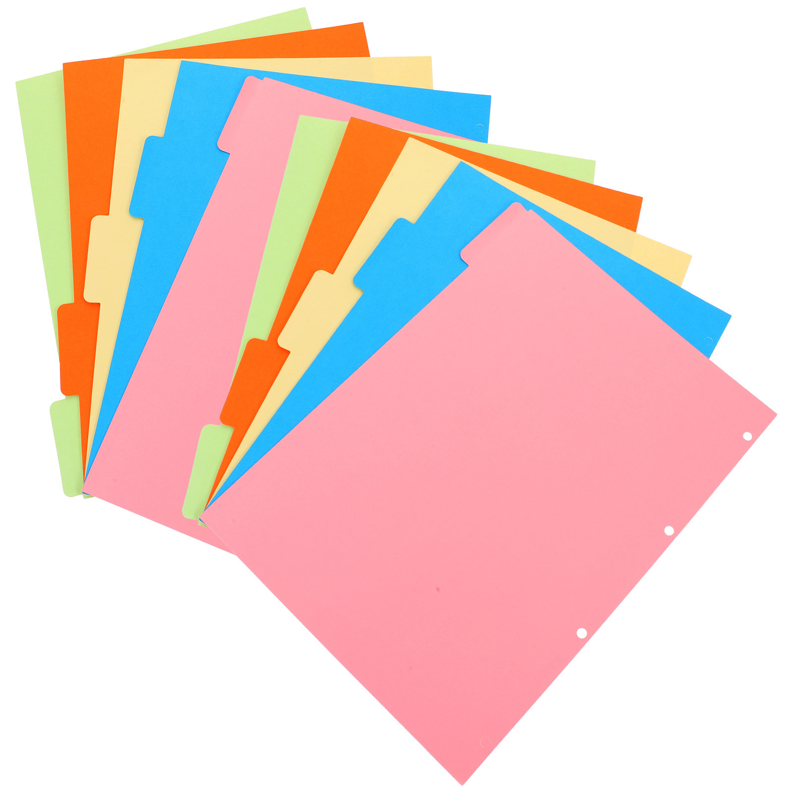 2Sets Colored Binder Dividers  - Tab Divider A4 recension och pris