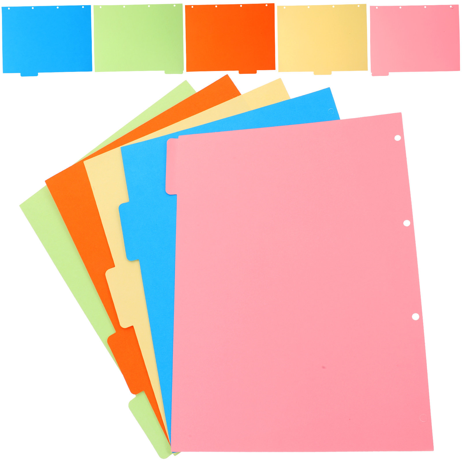 2Sets Colored Binder Dividers  - Tab Divider A4 recension och pris
