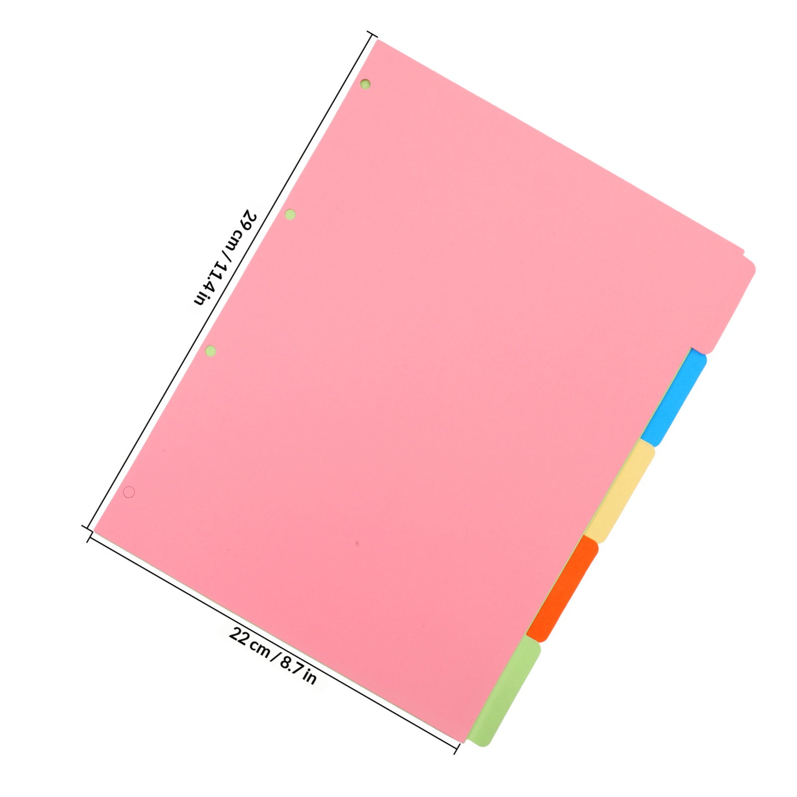 2Sets Colored Binder Dividers  - Tab Divider A4 recension och pris