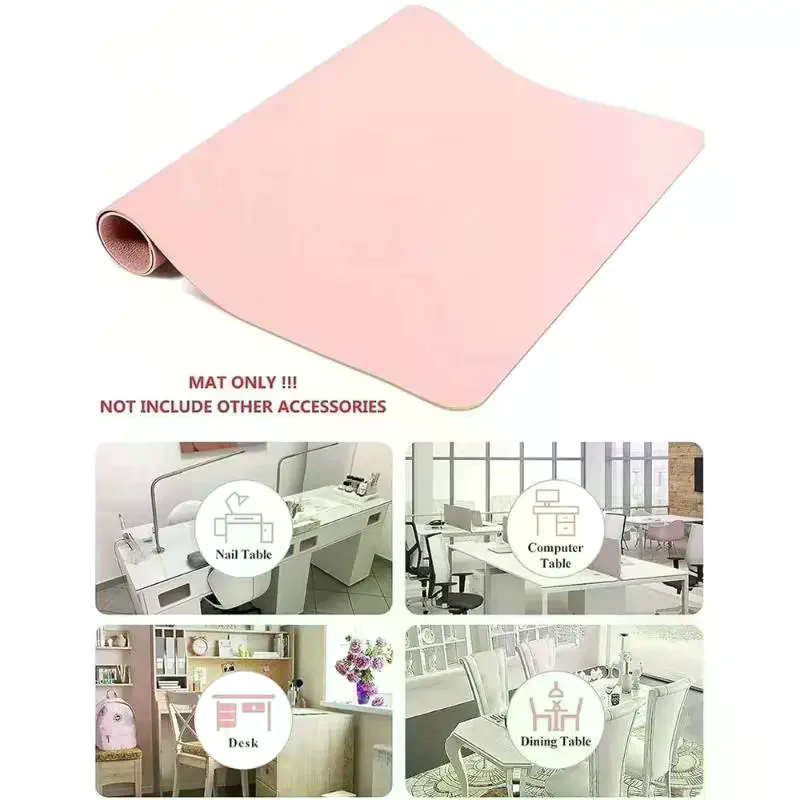 Foldable Nail Art Table Mat PU - Leather Desk Pad recension och pris