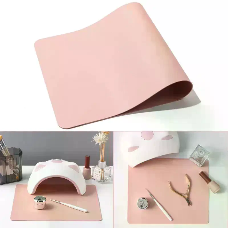 Foldable Nail Art Table Mat PU - Leather Desk Pad recension och pris