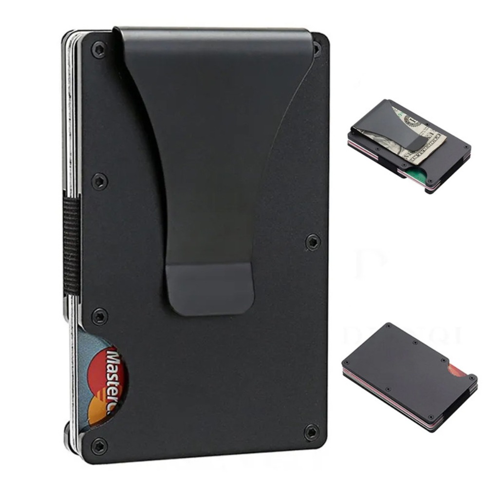 Aluminum Alloy Rfid Blocking C - Index Card Holder recension och pris