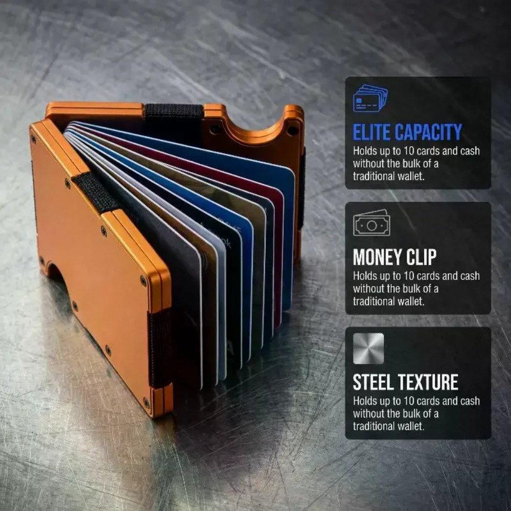Aluminum Alloy Rfid Blocking C - Index Card Holder recension och pris