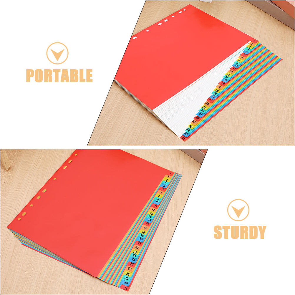 2Sets A4 Index Dividers Plasti - Tab Divider A4 recension och pris